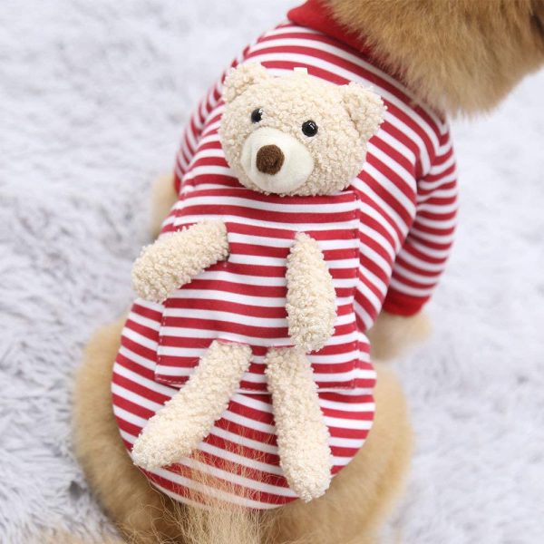 Pocket Teddy Bear Striped Dog Sweater Costume - Image 3