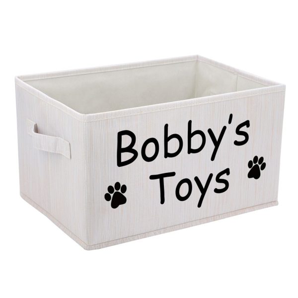 Personalized Pet Toy Storage Basket - Image 4