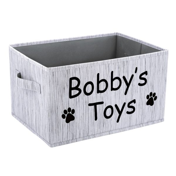 Personalized Pet Toy Storage Basket - Image 3
