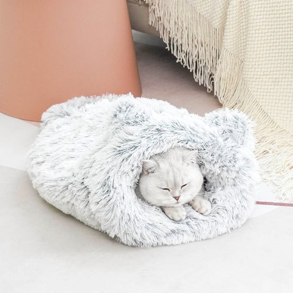 Self-warming Velvet Cat Cave - Image 3