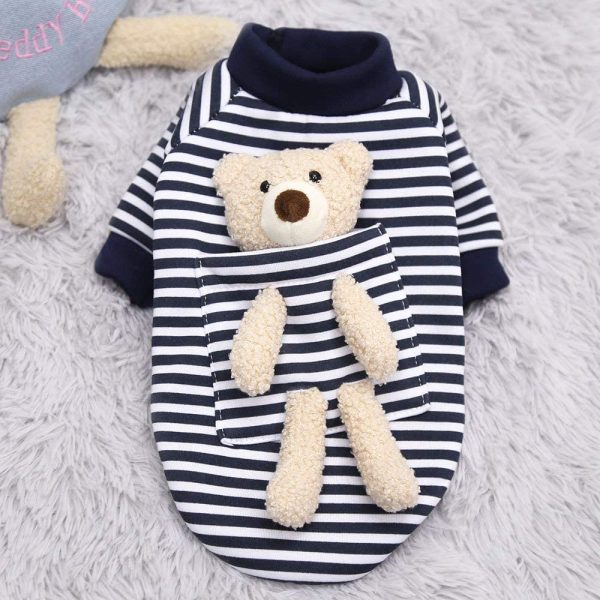 Pocket Teddy Bear Striped Dog Sweater Costume - Image 6