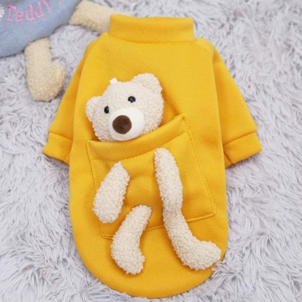 Pocket Teddy Bear Striped Dog Sweater Costume - Image 7